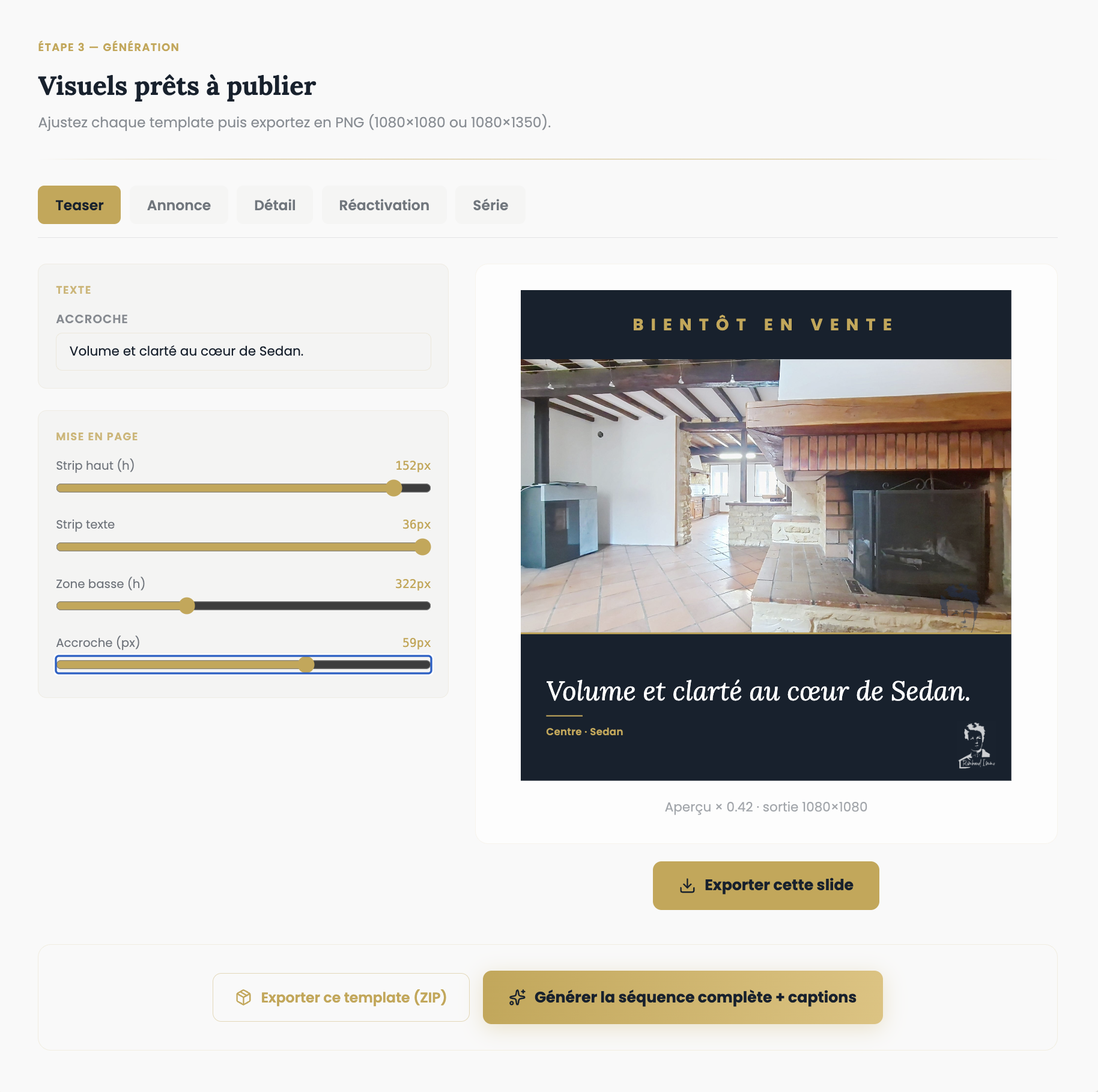 Aperçu de la plateforme Rimbaud Immo.